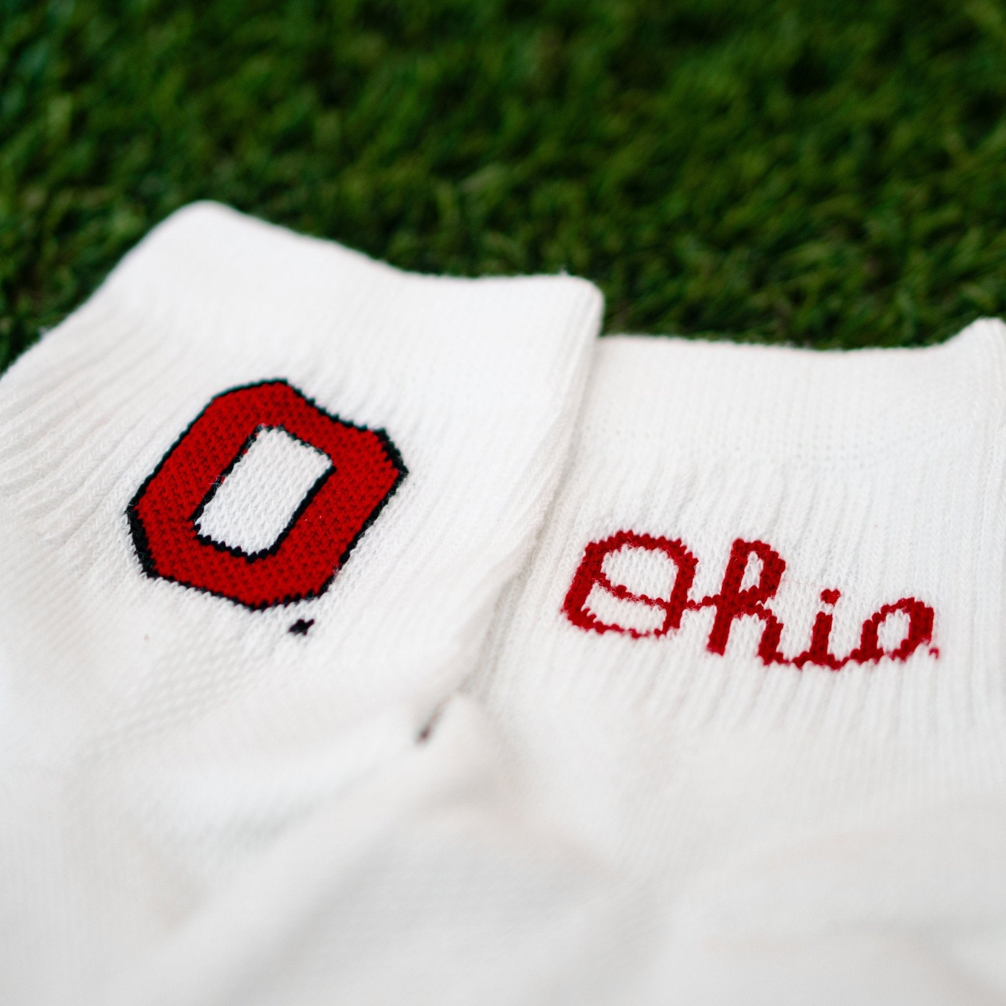 Del Campo Ohio State Buckeyes Pack golf socks featuring both officially licensed team styles