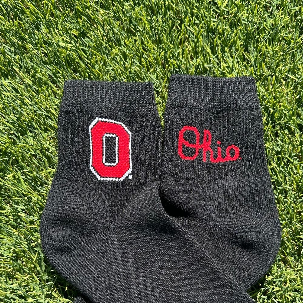Del Campo Ohio State Buckeyes Pack golf socks featuring both officially licensed team styles