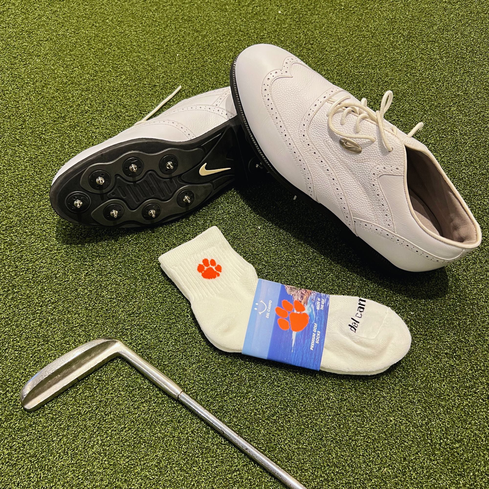 Del Campo Clemson Tigers golf socks