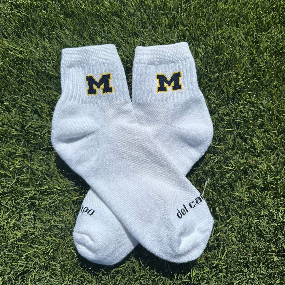Del Campo Michigan Wolverines Navy golf socks