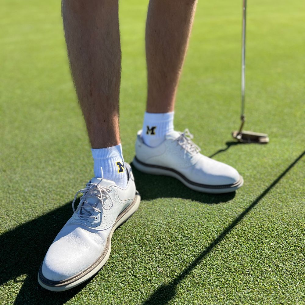 Del Campo Michigan Wolverines Navy golf socks