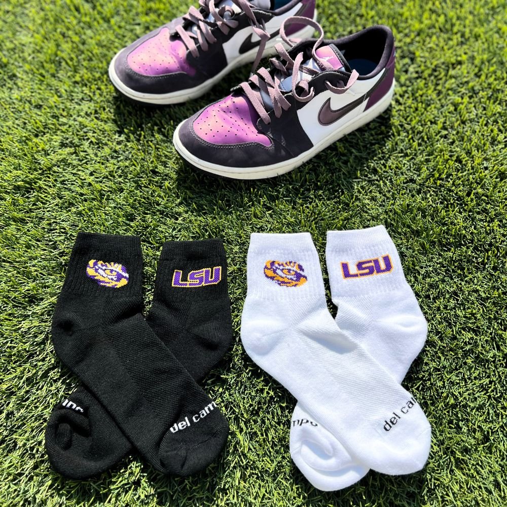 Del Campo LSU Tigers golf socks