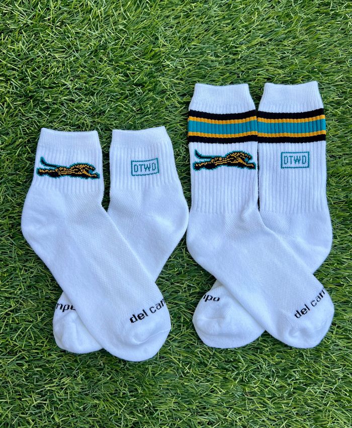 Custom Bold City Brigade logo golf socks by Del Campo