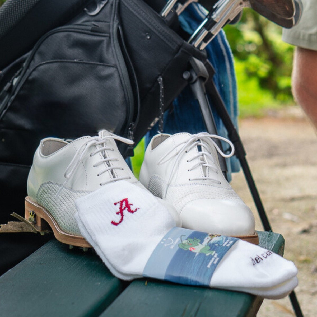 Del Campo Alabama Crimson Tide golf socks