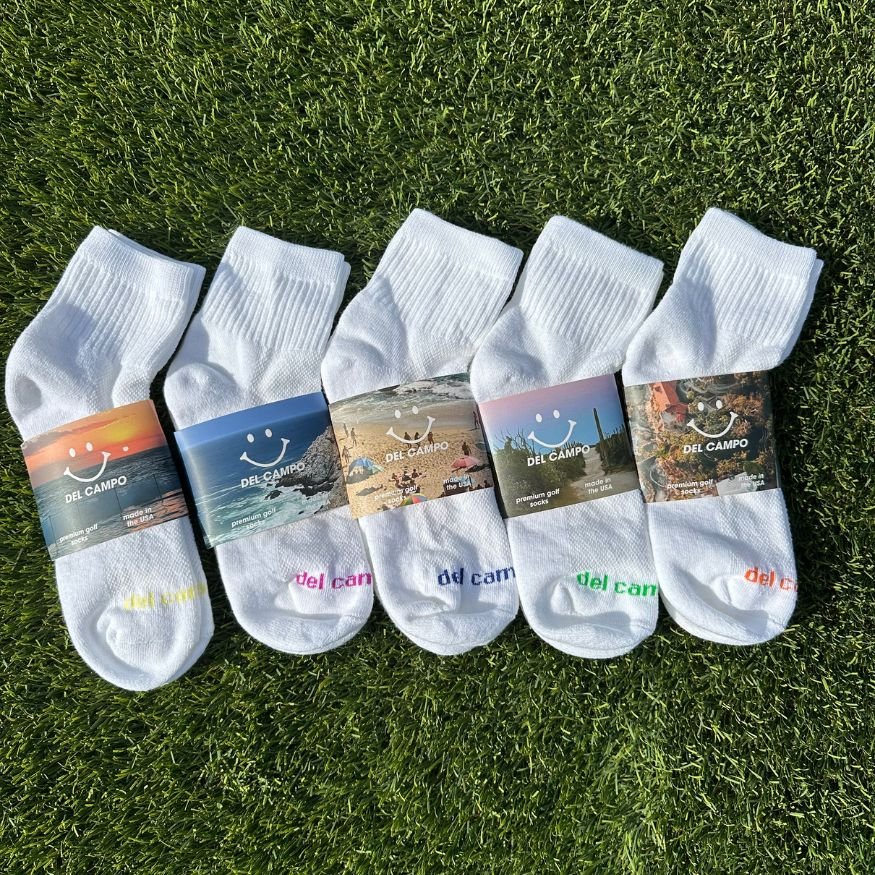 Del Campo Blank Pack Colorized golf socks
