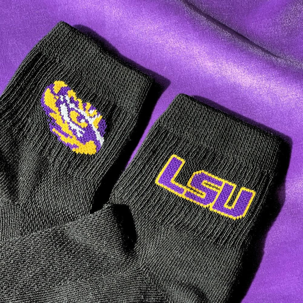 Del Campo LSU Tigers golf socks