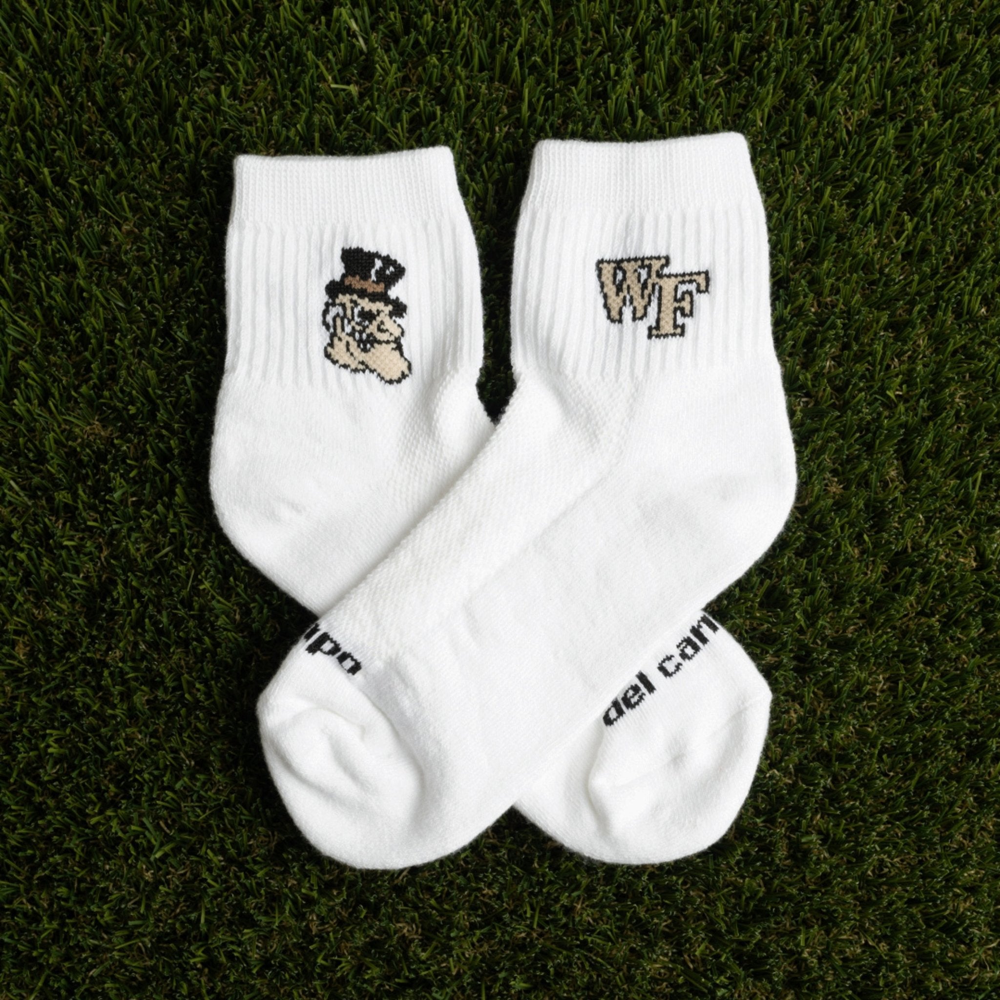 Del Campo Wake Forest Demon Deacons Pack golf socks featuring both officially licensed team styles