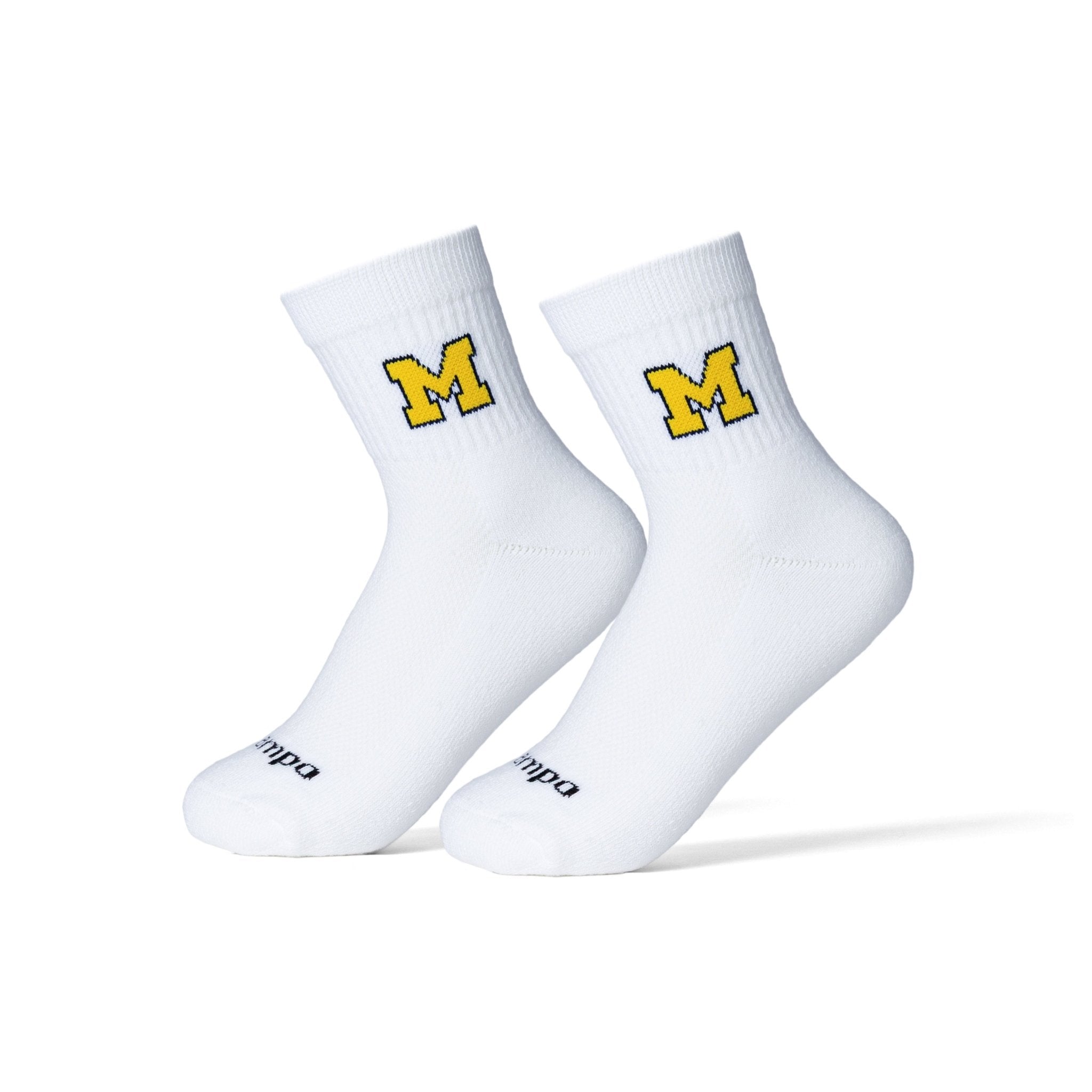 Del Campo Michigan Wolverines Maize golf socks