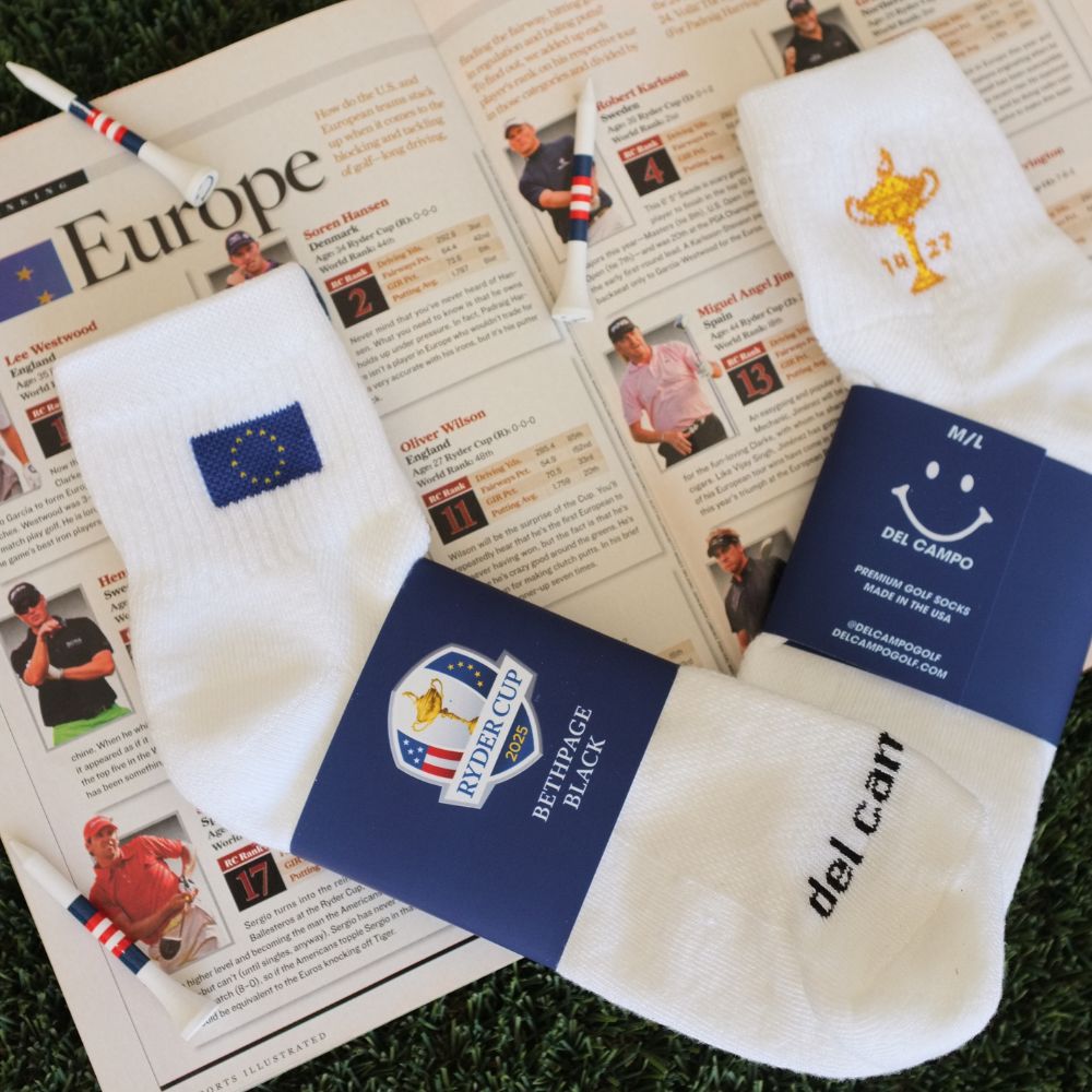 Del Campo Ryder Cup Europe golf socks