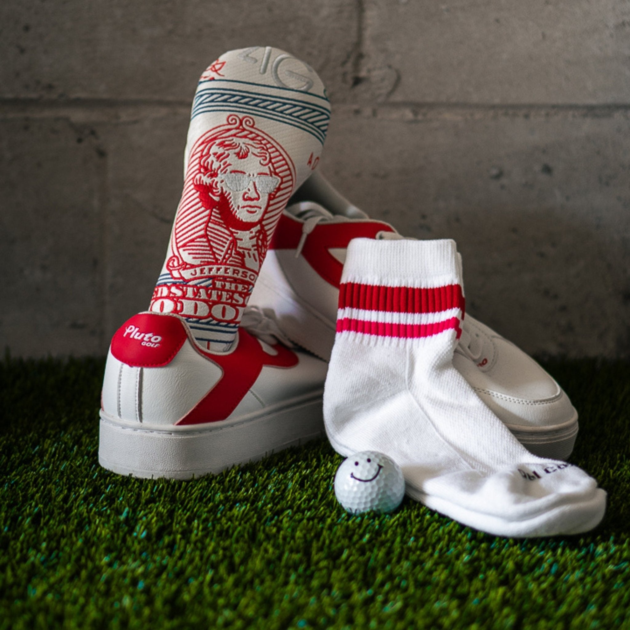 Del Campo Reds golf socks