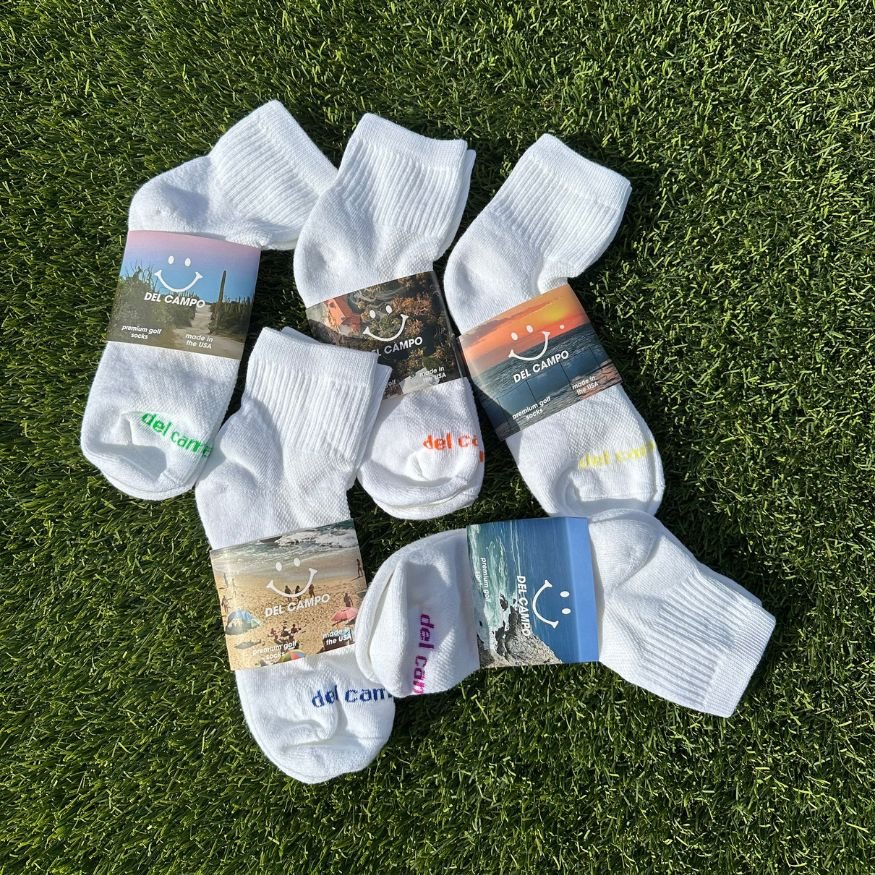 Del Campo Blank Pack Colorized golf socks