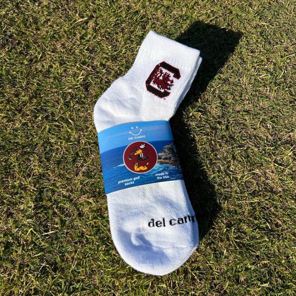 Del Campo South Carolina Gamecocks golf socks
