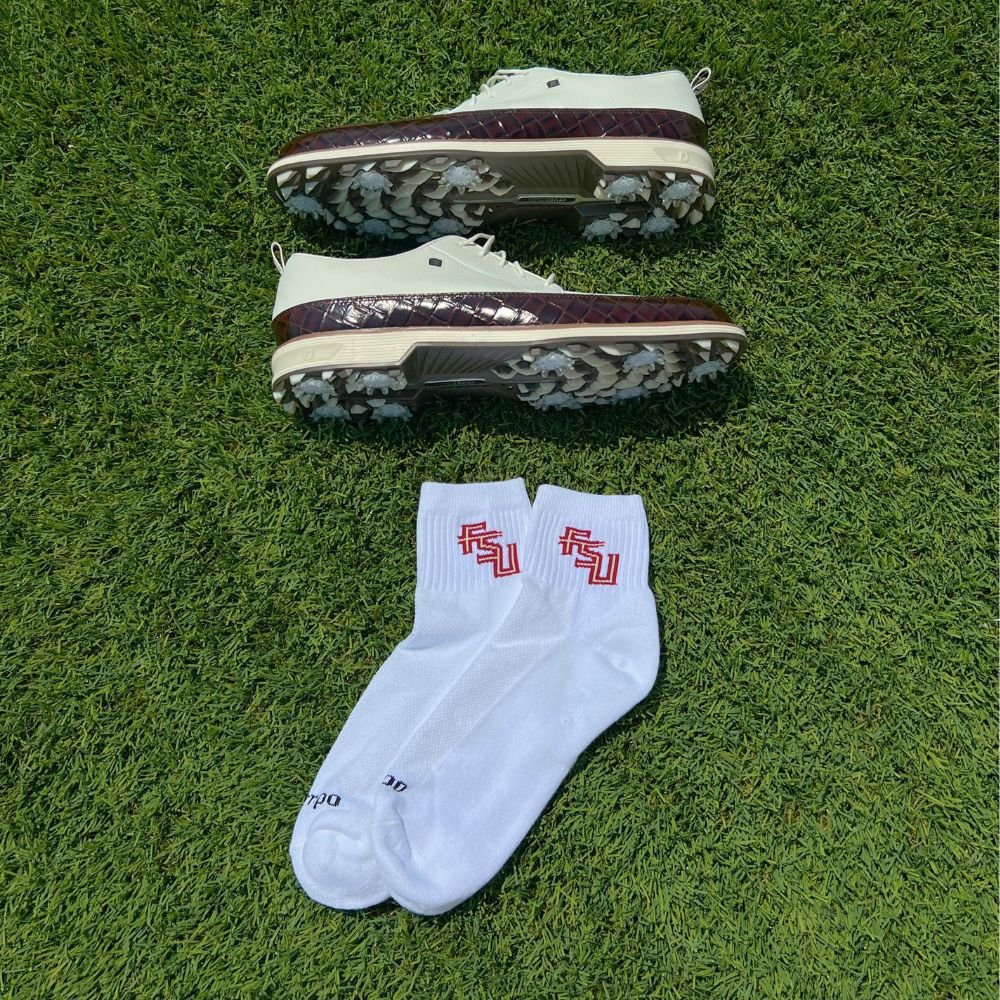 Del Campo Florida State Seminoles Script golf socks