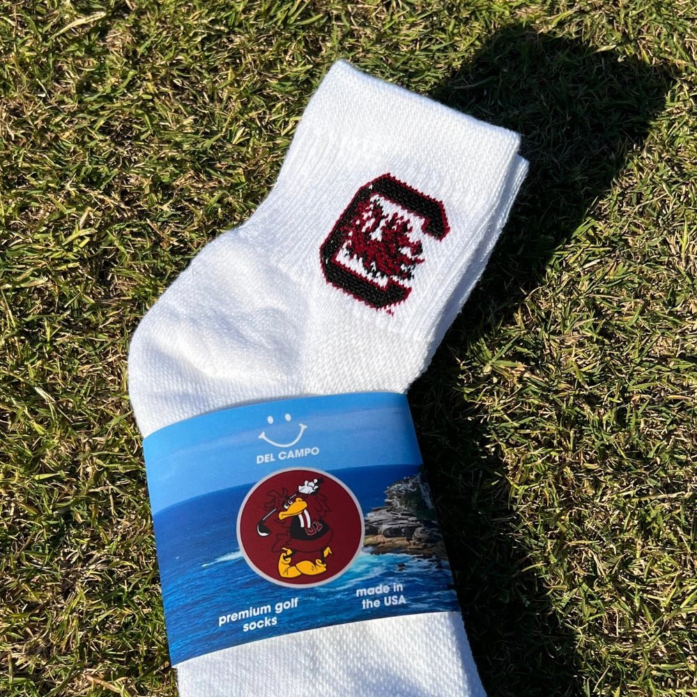 Del Campo South Carolina Gamecocks Pack golf socks featuring both officially licensed team styles