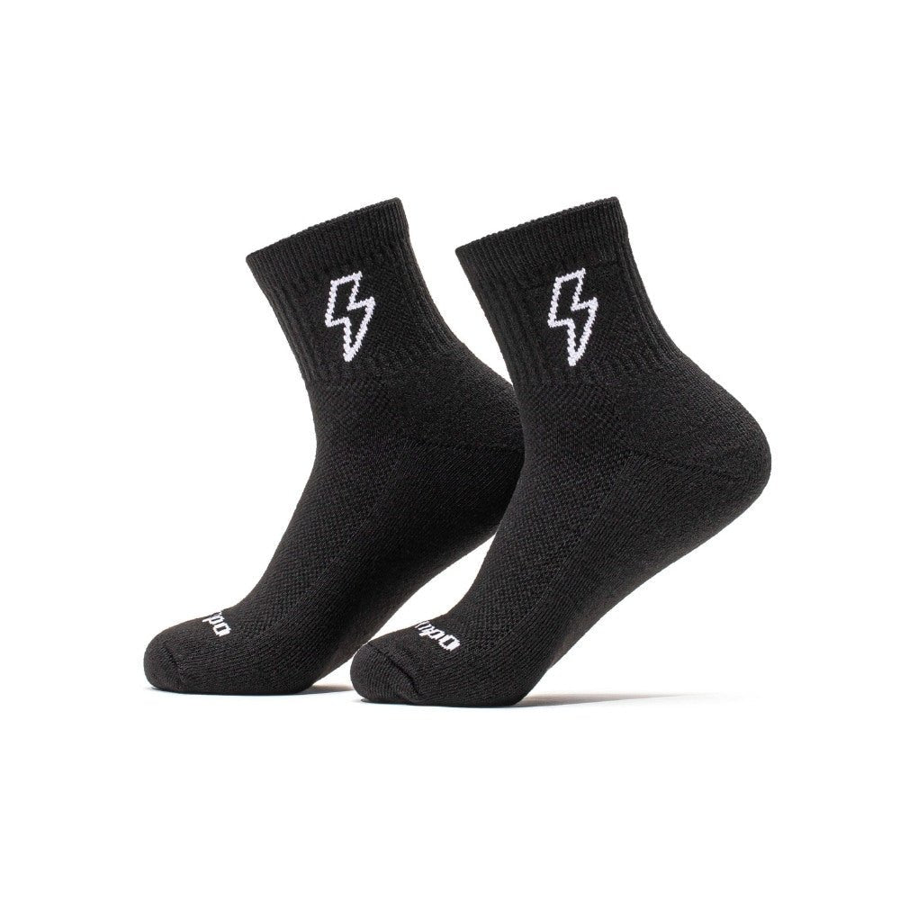 Del Campo Night Mode Pack golf socks featuring all four Night Mode designs: bolt, palm, smiley, and 1776
