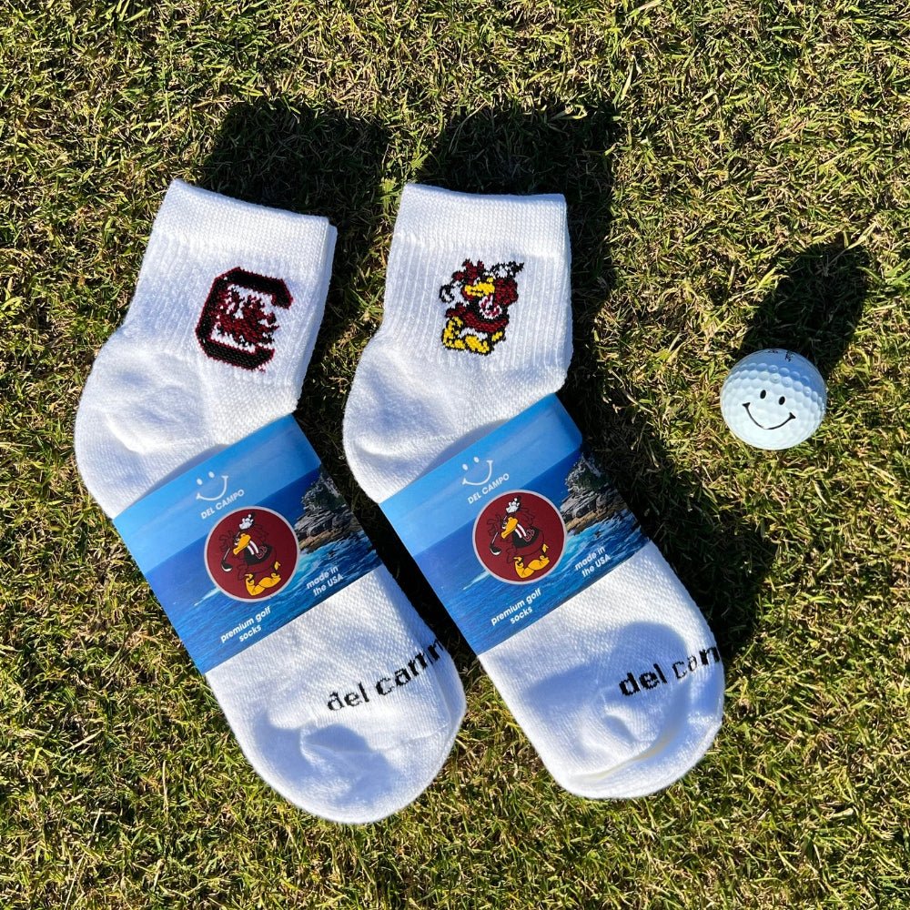 Del Campo South Carolina Gamecocks golf socks