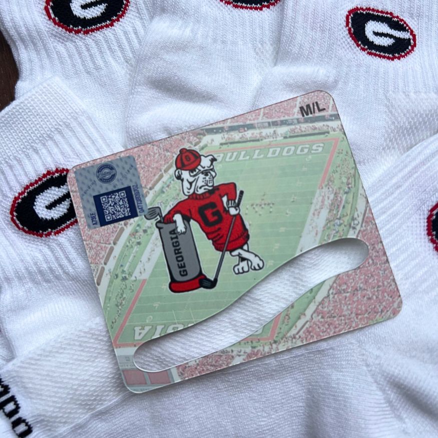 Del Campo Georgia Bulldogs golf socks
