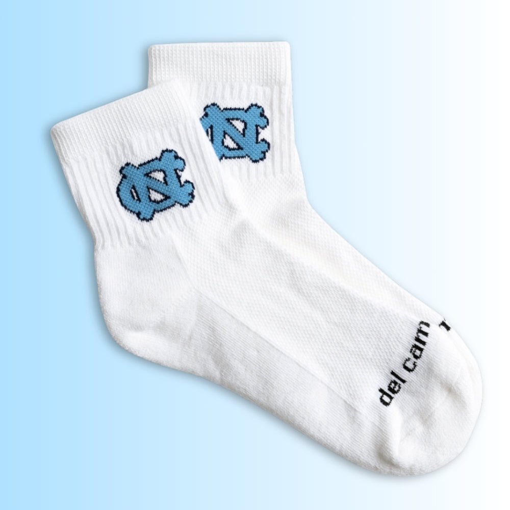 Del Campo North Carolina Tar Heels Interlocking NC golf socks