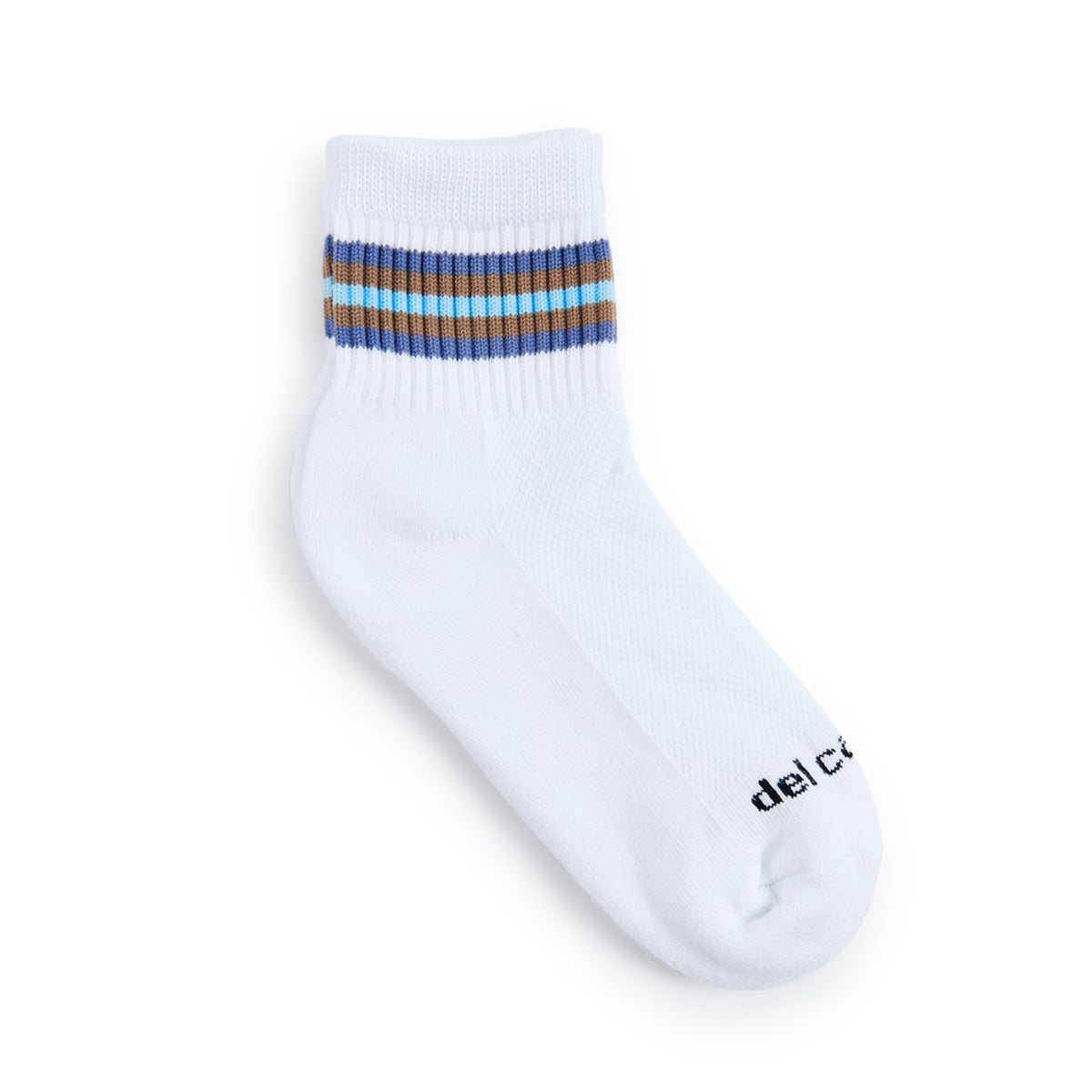 Del Campo Denim 5 Stripe golf socks, flat lay