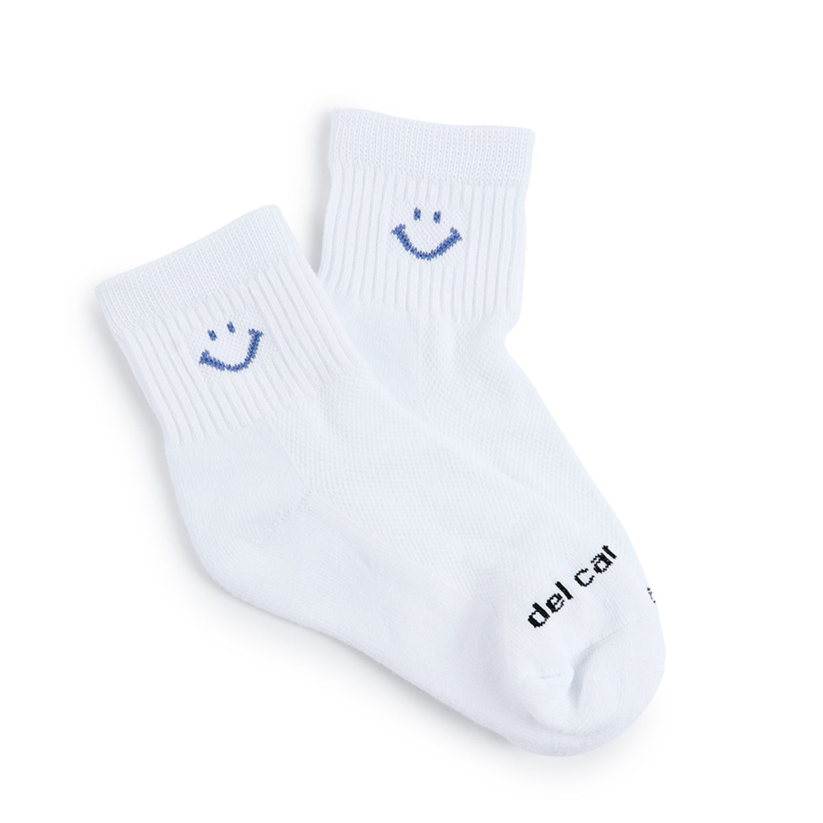 Del Campo Denim Smiley golf socks, flat lay