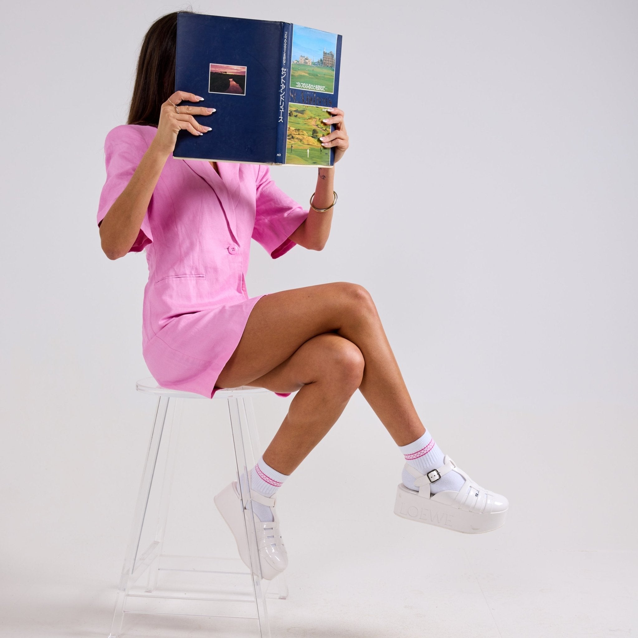 Pink Checkered Stripes - del campo