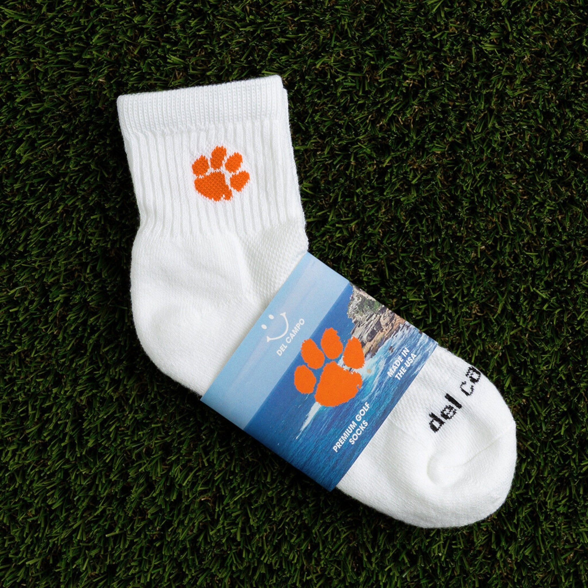 Del Campo Clemson Tigers golf socks