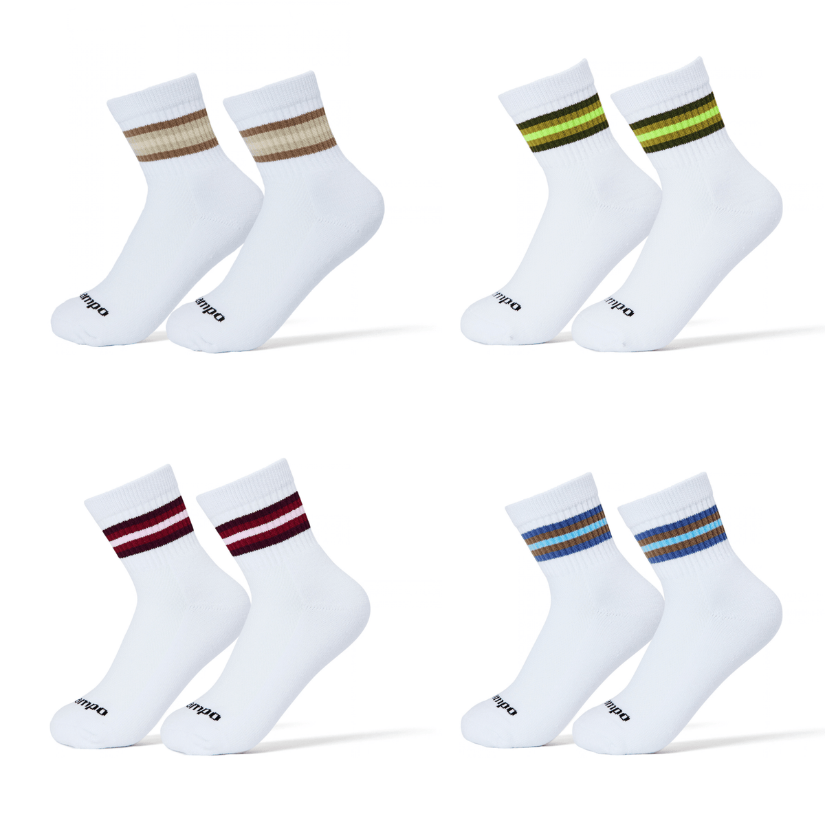 Del Campo Fall 5-Stripe Pack golf socks, fall 2026 pack