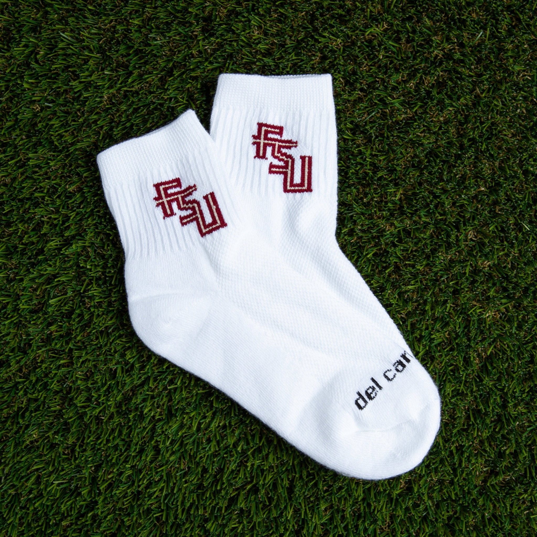 Del Campo Florida State Seminoles Pack golf socks featuring both officially licensed team styles