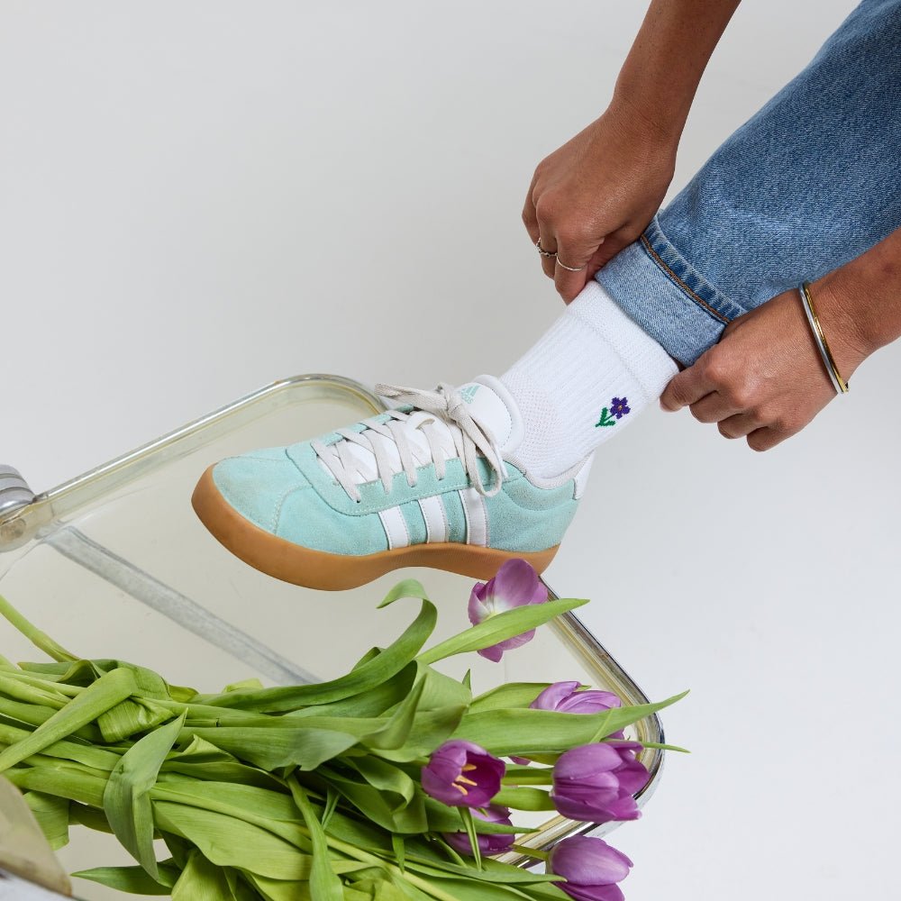 Del Campo Violet golf socks