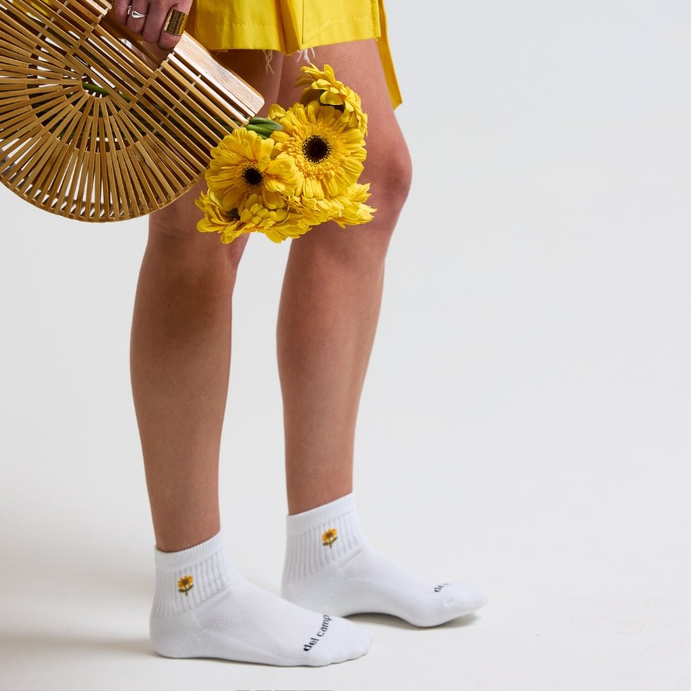Del Campo Sunflower golf socks