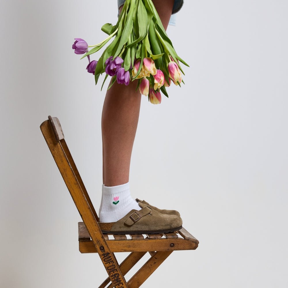 Del Campo Sunflower golf socks