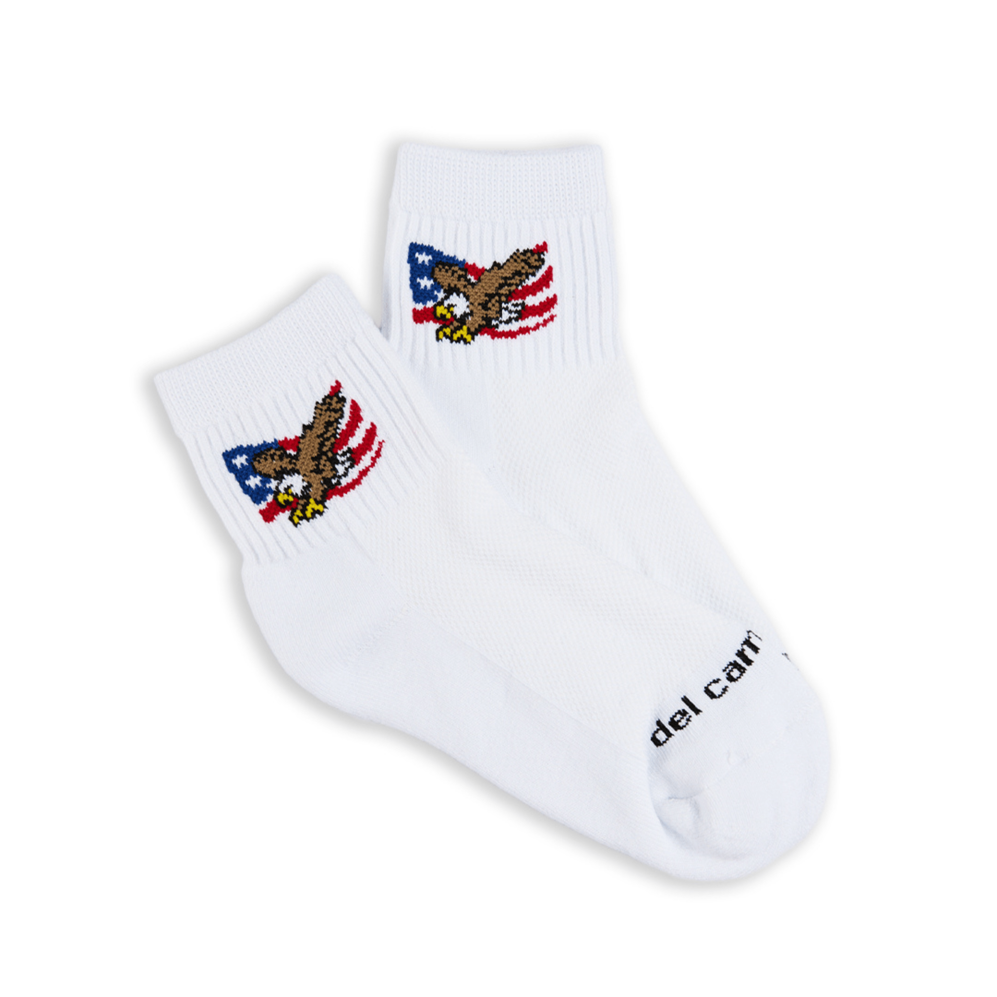 Del Campo Eagle Flag golf socks