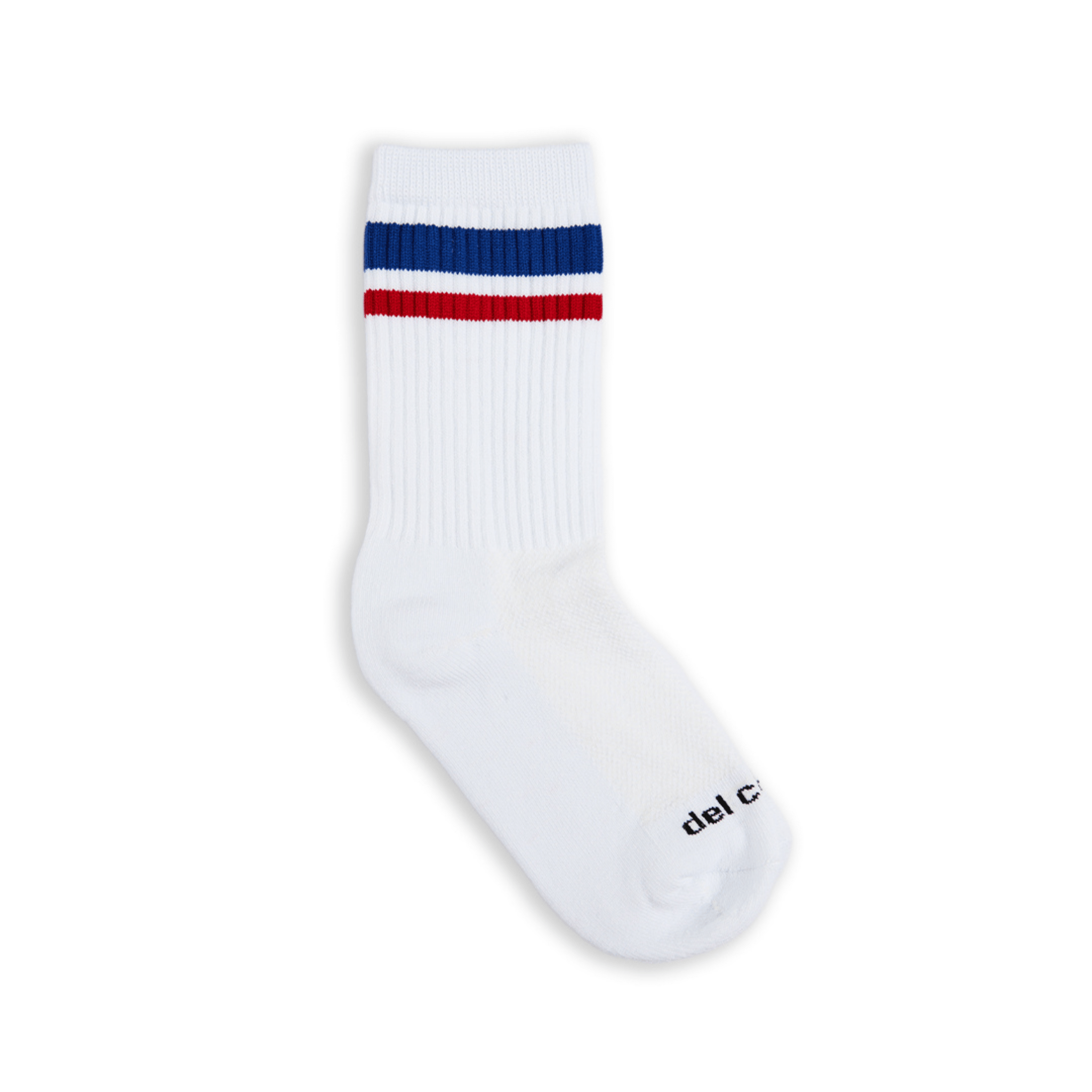 Del Campo Blue/Red Crew Stripe golf socks