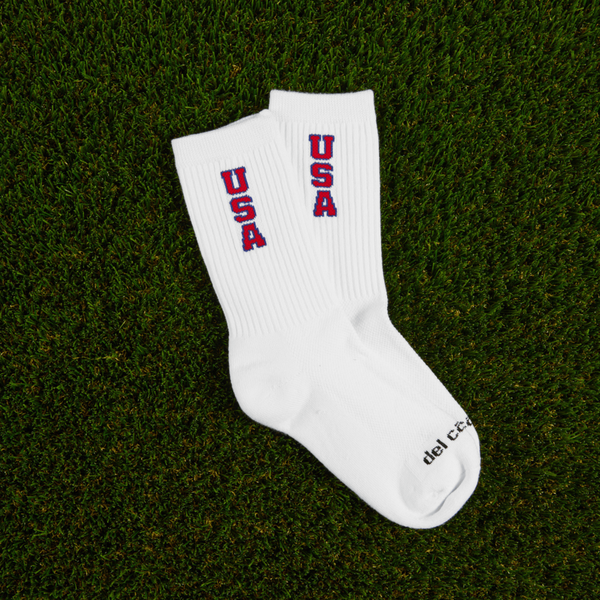 Del Campo USA Crew golf socks