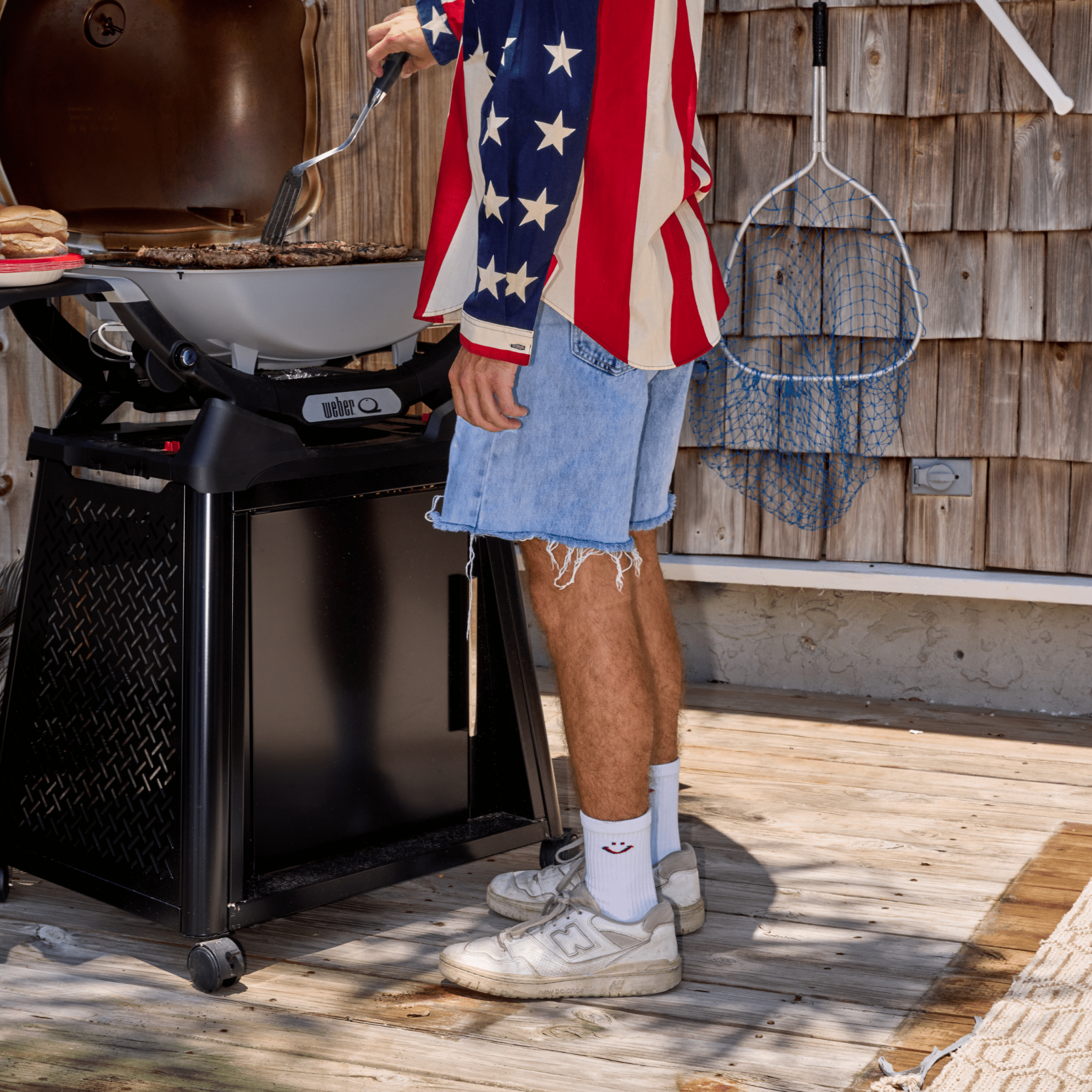 Del Campo 1776 Crew golf socks, lifestyle shot