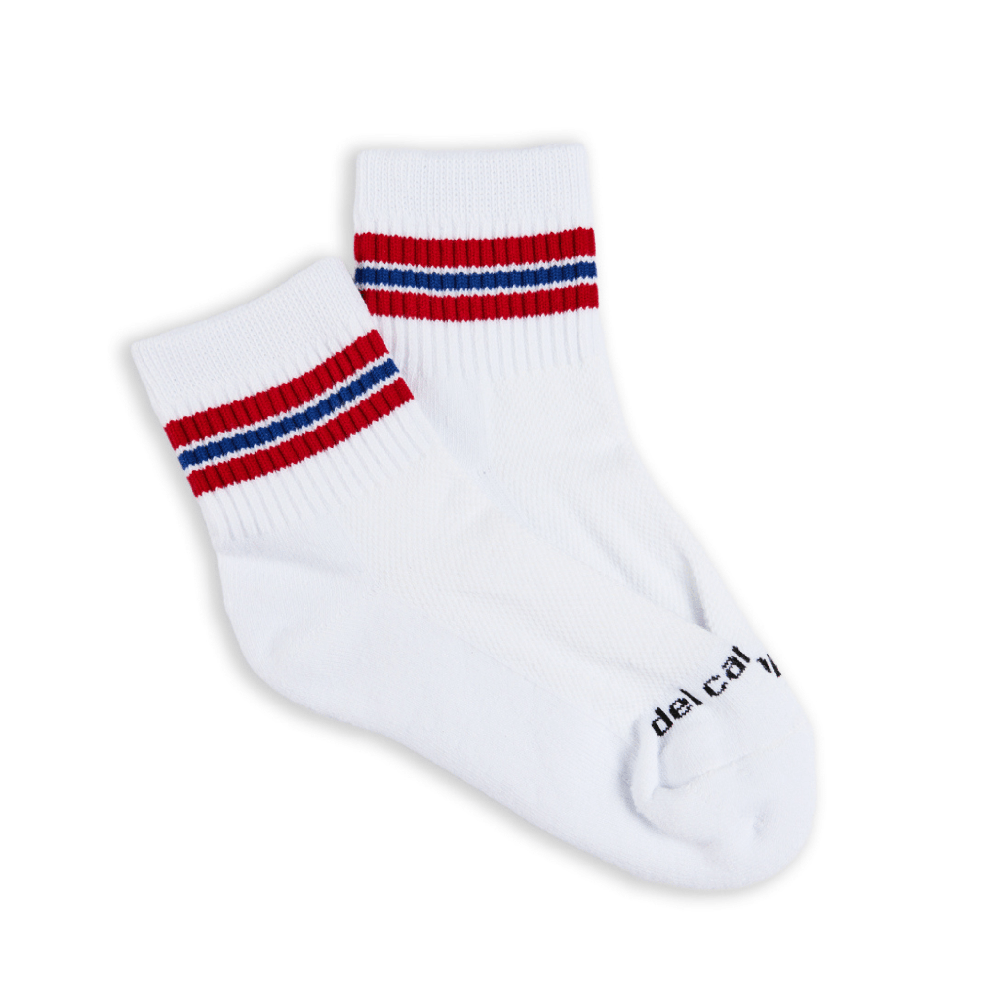 Del Campo Red/Blue Triple Stripe golf socks