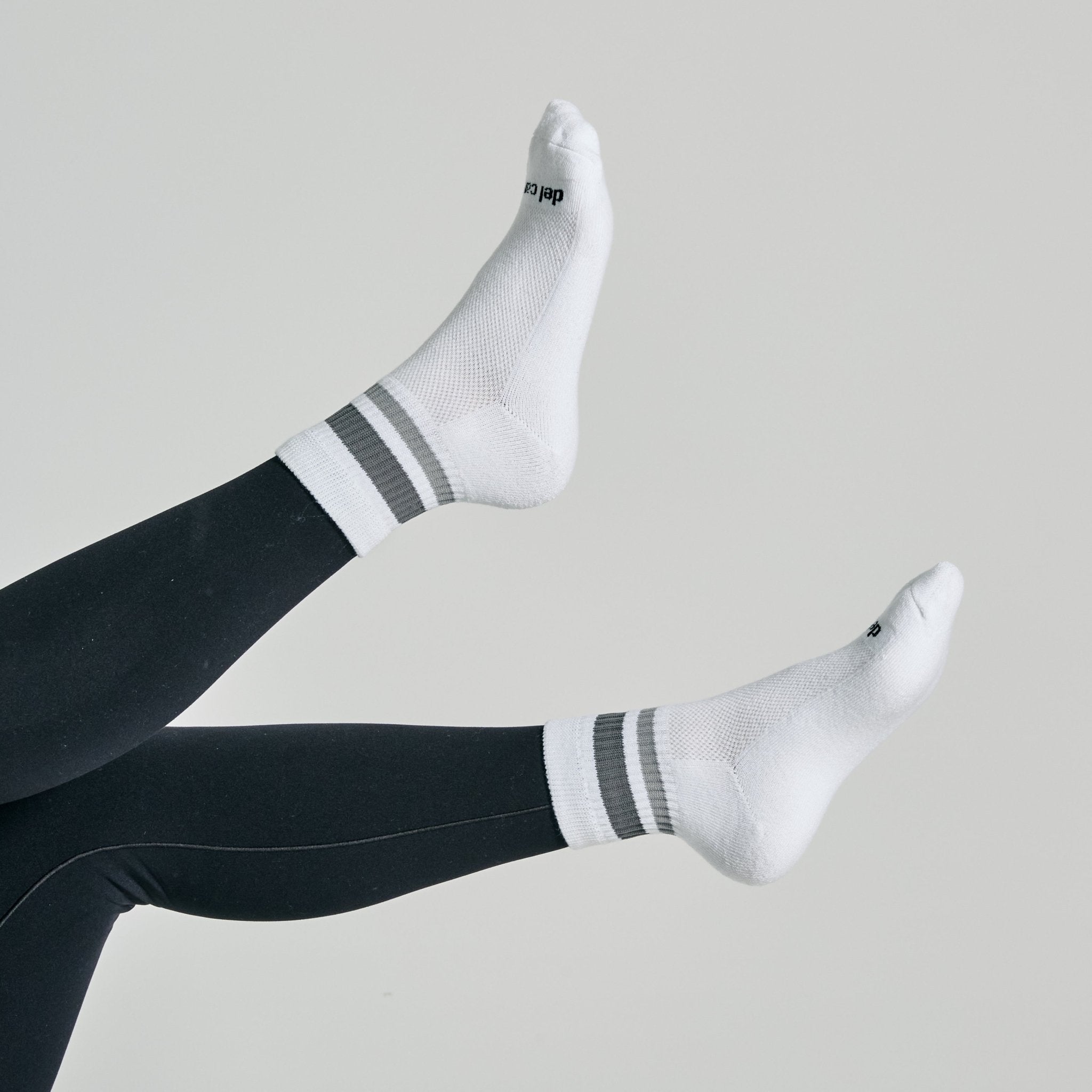 Del Campo Grey Stripes golf socks