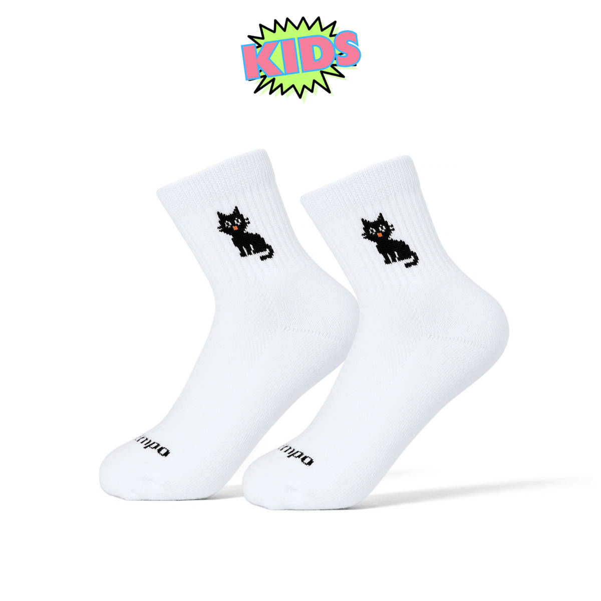 Kids Black Cat Socks - del campo