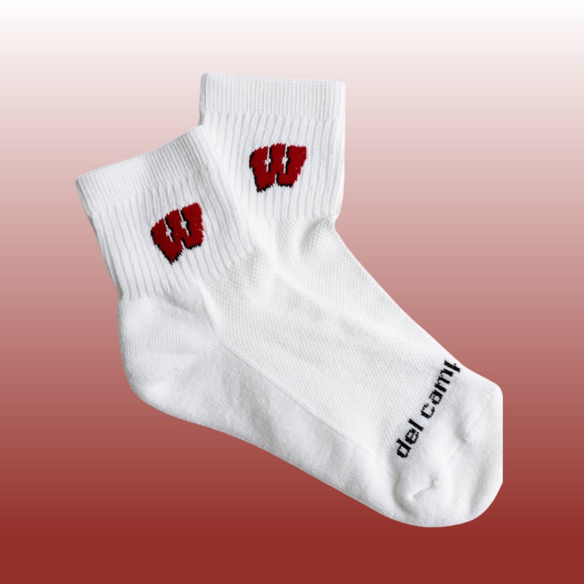 Del Campo Wisconsin Badgers golf socks