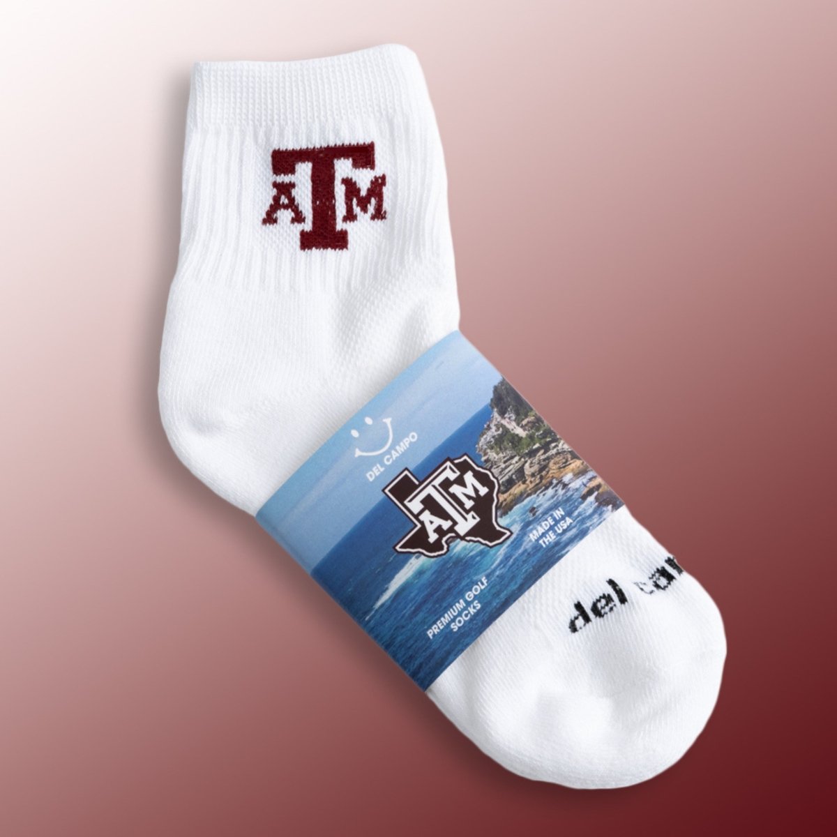Del Campo Texas A&M Aggies golf socks