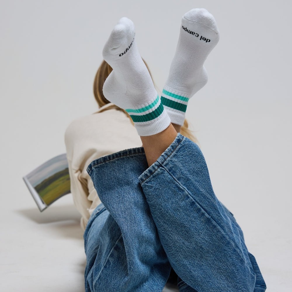 Del Campo Seaside Stripes golf socks