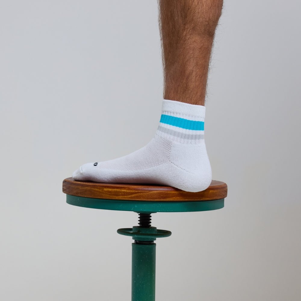 Del Campo Blue/Grey Stripes golf socks