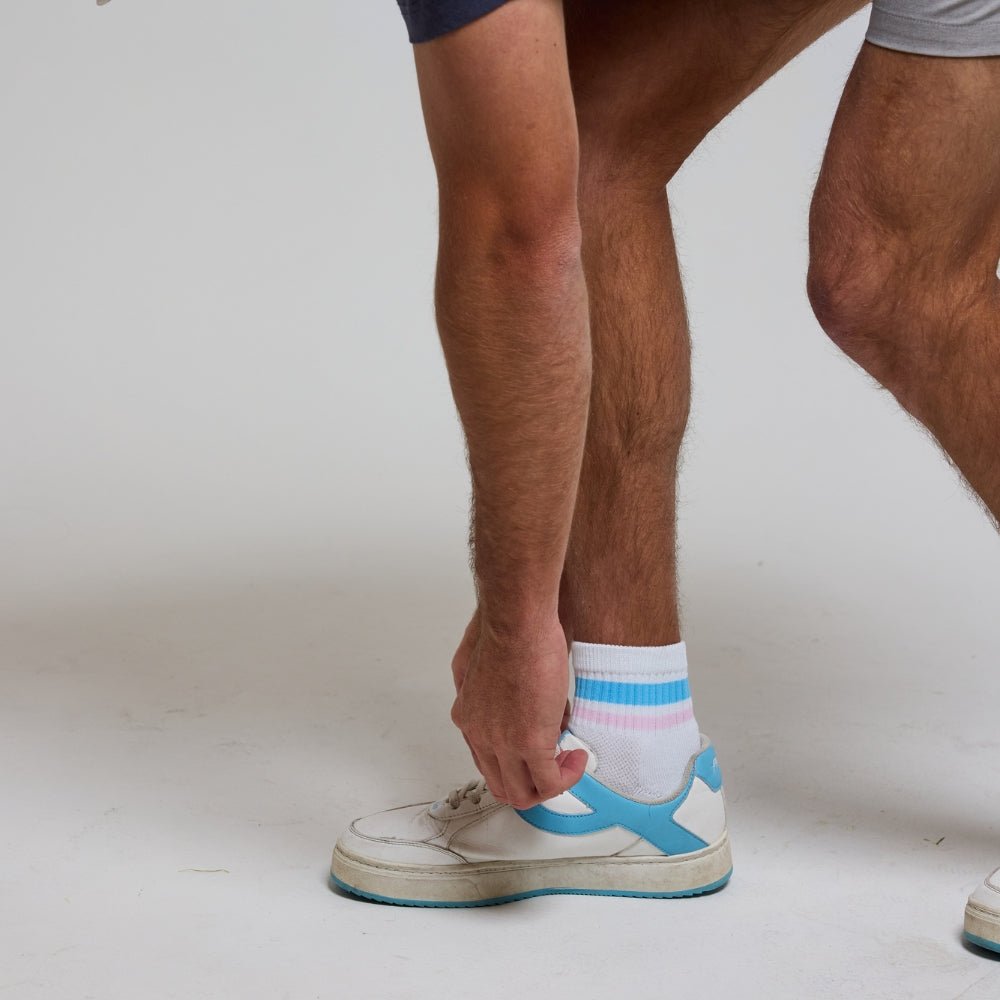 Del Campo Cotton Candy Stripes golf socks
