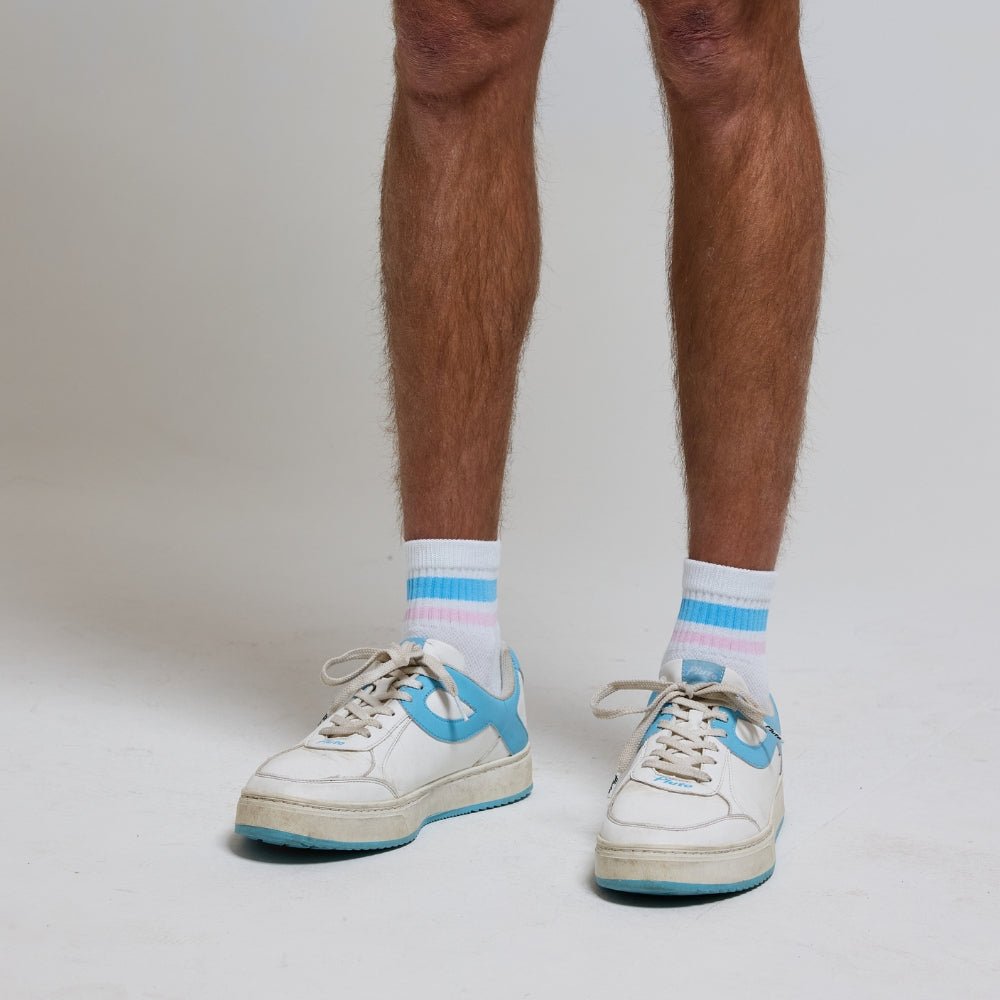 Del Campo Cotton Candy Stripes golf socks