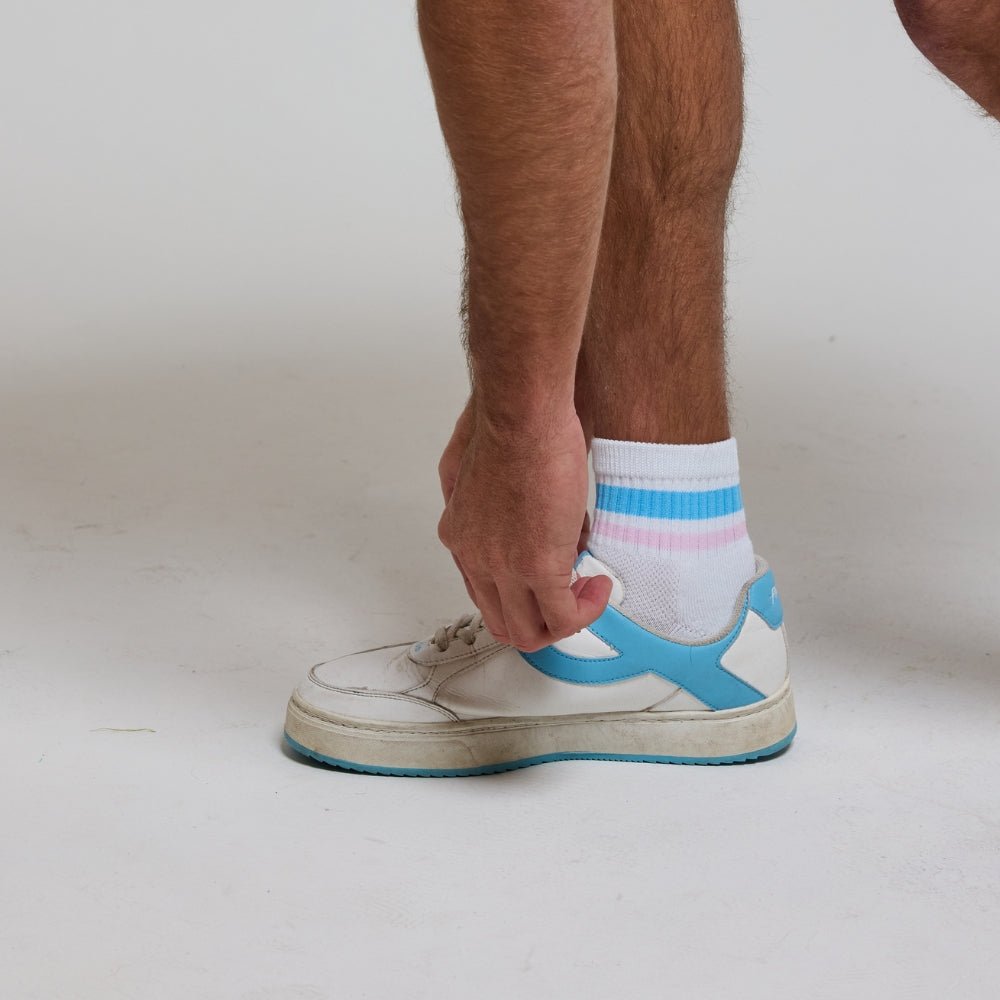 Del Campo Cotton Candy Stripes golf socks