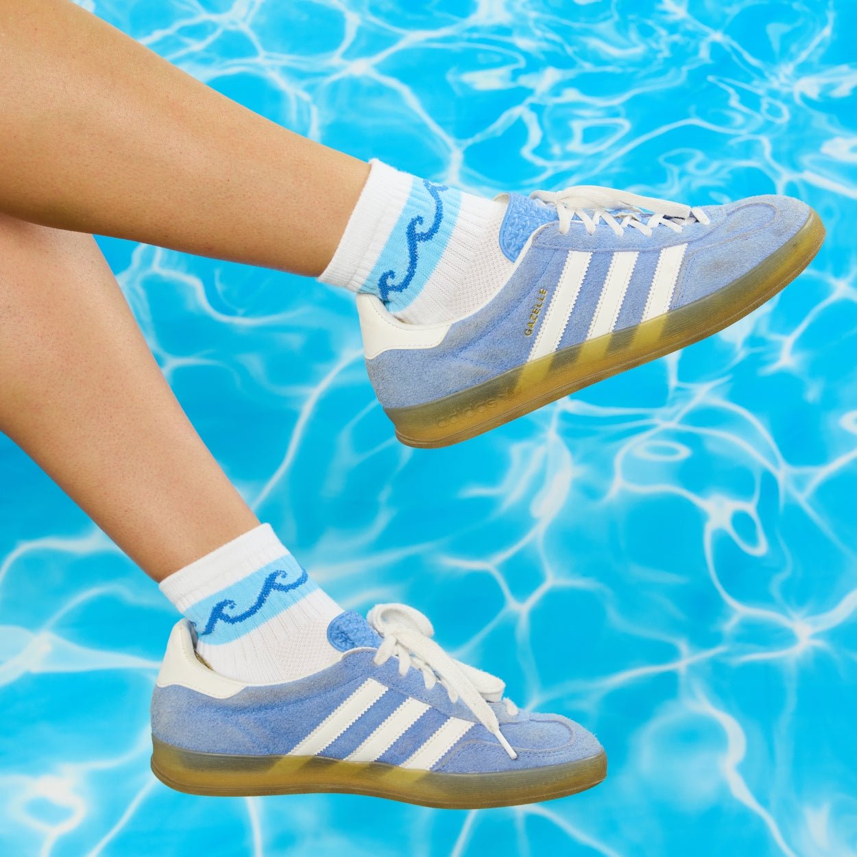 Wavey Stripe Socks - del campo