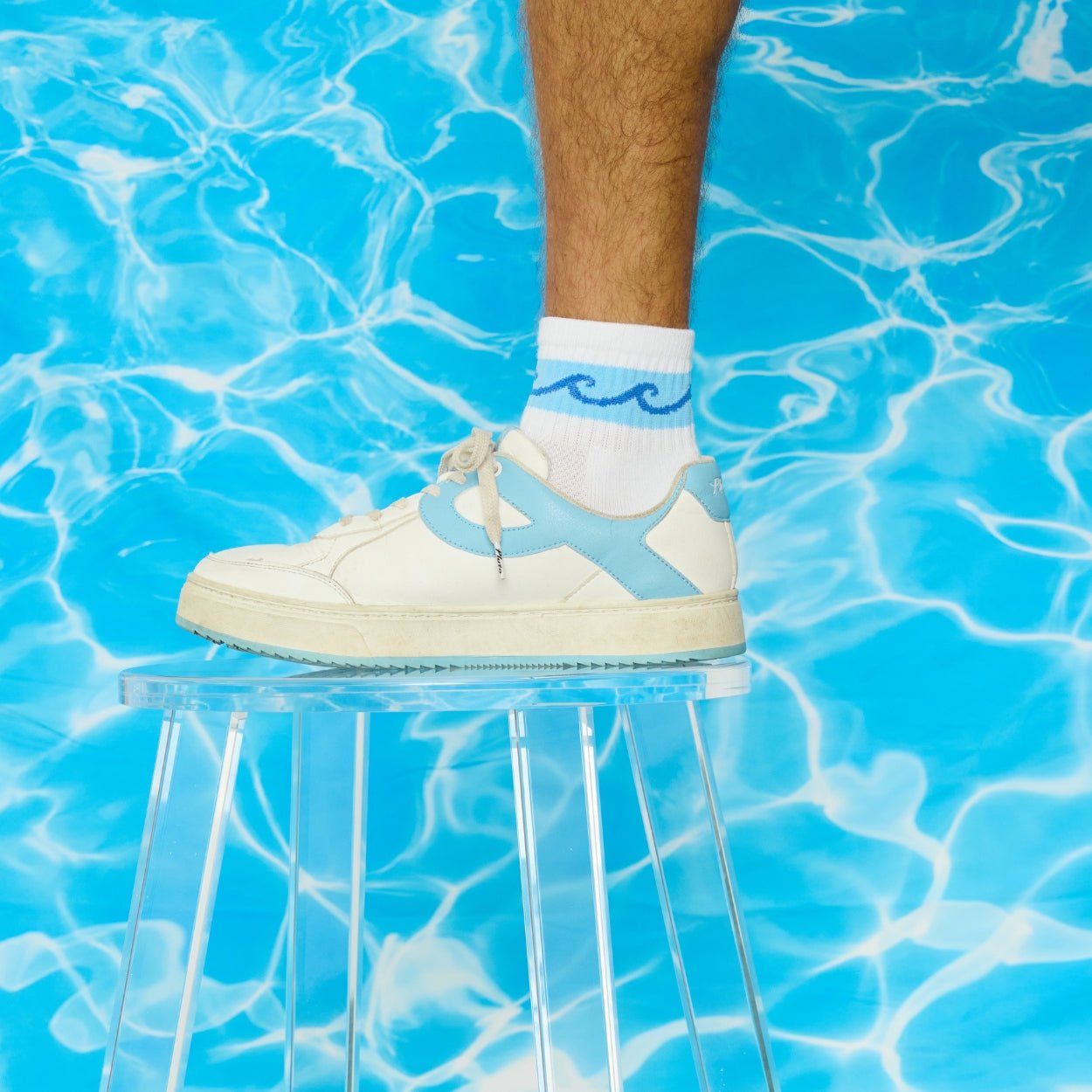 Wavey Stripe Socks - del campo