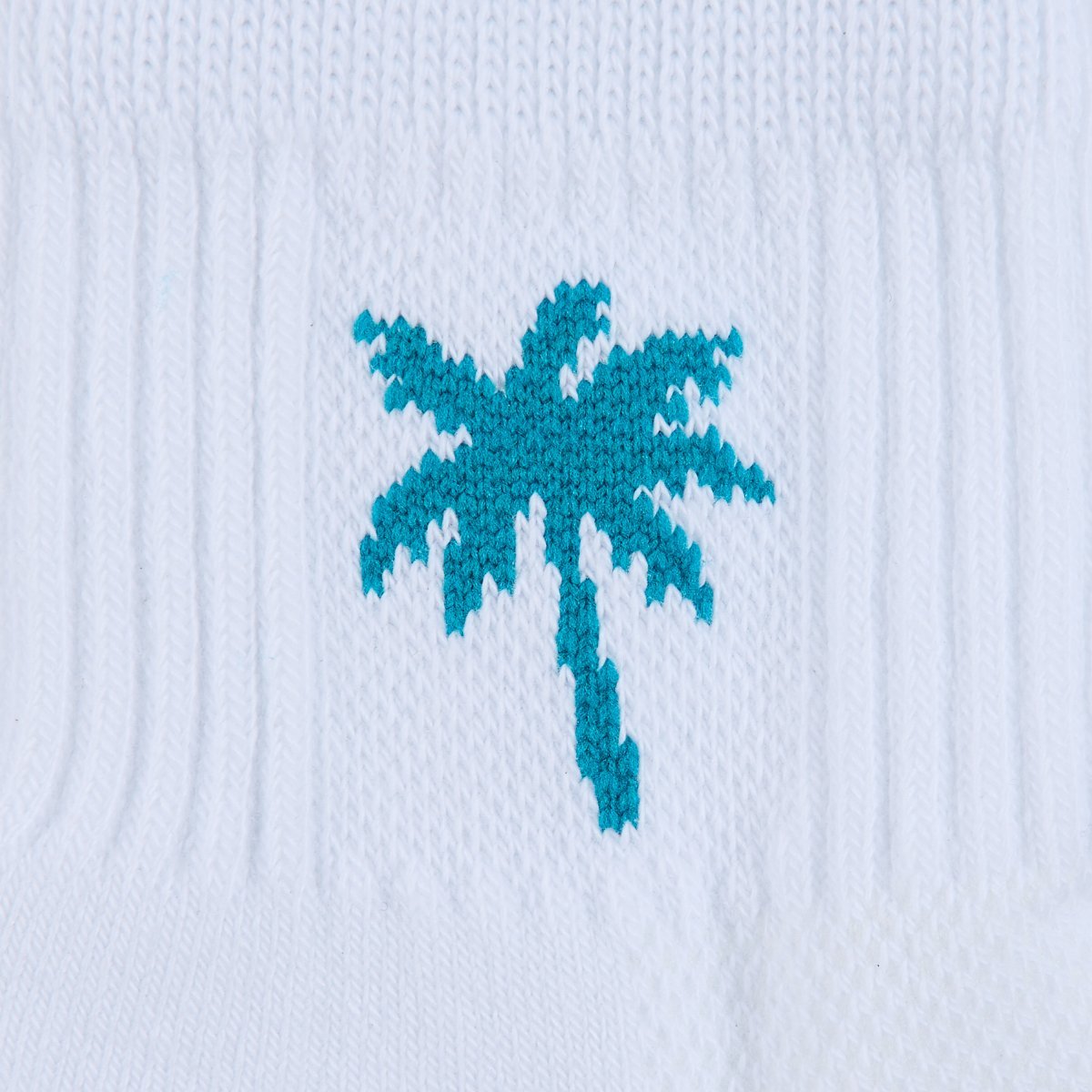 Teal Palms Socks - del campo