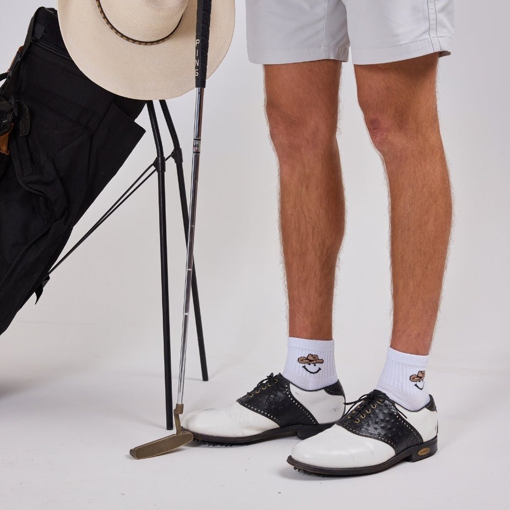 Del Campo Cowboy Smiley golf socks