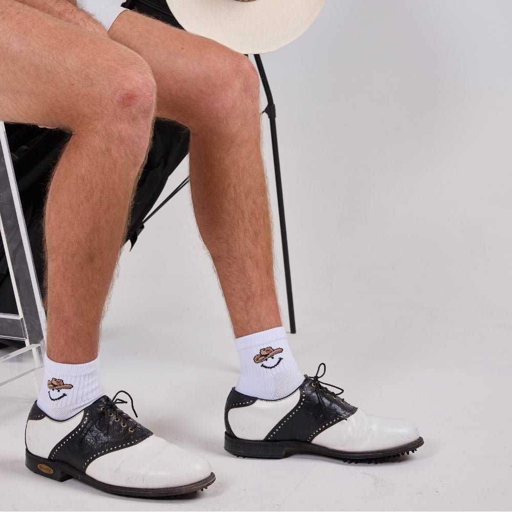 Del Campo Cowboy Smiley golf socks
